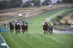 ROY ROCKET (RIGHT) WINNING TO GIVE 9TH COURSE WIN FROM LIGHT OF AIR (SECOND FROM RIGHT).BRIGHTON 10-8-18.©George Selwyn  07967 030722 email: george@georgeselwyn.co.uk Vat no:3308110 05