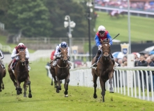 MEHDAAYIH (RIGHT) WINNING CHESHIRE OAKS FROM MANUELA DE VEGA AND FANNY LOGAN (LEFT).CHESTER 8-5-19.Photo © George Selwyn +44 (0)7967 030722116 Wellington Parade Kent UK CT14 8AF.