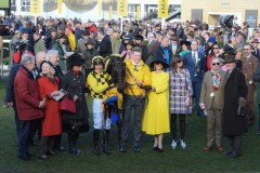 AL BOUM PHOTO AND PAUL TOWNEND WITH CONNECTIONS IN THE WINNERS ENCLOSURE AFTER WINNING GOLD CUP.CHELTENHAM 13-3-20.Photo © George Selwyn +44 (0)7967 030722116 Wellington Parade Kent UK CT14 8AF.