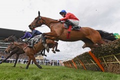 ENVOI ALLEN AND DAVY RUSSELL JUMPING EARLY FLIGHT ON WAY TO WINNING.CHELTENHAM 11-3-20.©George Selwyn  07967 030722 email: george@georgeselwyn.co.uk Vat no:3308110 05