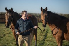 RECENTLY PURCHASED MARES IN FOAL WITH ROB SPEERS.OLD MILL STUDCHIPPENHAM NR NWMARKET 6-2-20.Photo © George Selwyn +44 (0)7967 030722116 Wellington Parade Kent UK CT14 8AF.