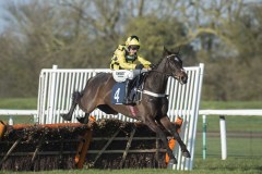 SHISHKIN AND NICO DE BOINVILLE JUMPING LAST FLIGHT ON WAY TO COMFORTABLE WIN,HUNTINDON 6-2-20.Photo © George Selwyn +44 (0)7967 030722116 Wellington Parade Kent UK CT14 8AF.