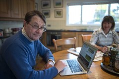 CHRIS WALL.INDUNA STABLES NEWMARKET 6-2-20.Photo © George Selwyn +44 (0)7967 030722116 Wellington Parade Kent UK CT14 8AF.