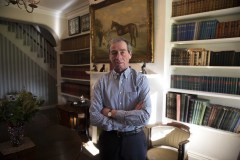WILLIAM JARVIS IN HIS HOUSE.PHANTOM HOUSE STABLES NEWMARKET 6-2-20.Photo © George Selwyn +44 (0)7967 030722116 Wellington Parade Kent UK CT14 8AF.