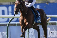 City Of Troy & Ryan Moore impressive winners of the Dewhurst Stakes.Newmarket 14-10-23.Photo © George Selwyn +44 (0)7967 030722116 Wellington Parade Kent UK CT14 8AF.
