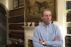 WILLIAM JARVIS IN HIS HOME.PHANTOM HOUSE STABLES NEWMARKET 6-2-20.Photo © George Selwyn +44 (0)7967 030722116 Wellington Parade Kent UK CT14 8AF.